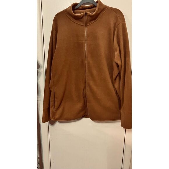 Old Navy Womens Full Zip Fleece Jacket Tan Size XXL - Picture 8 of 10